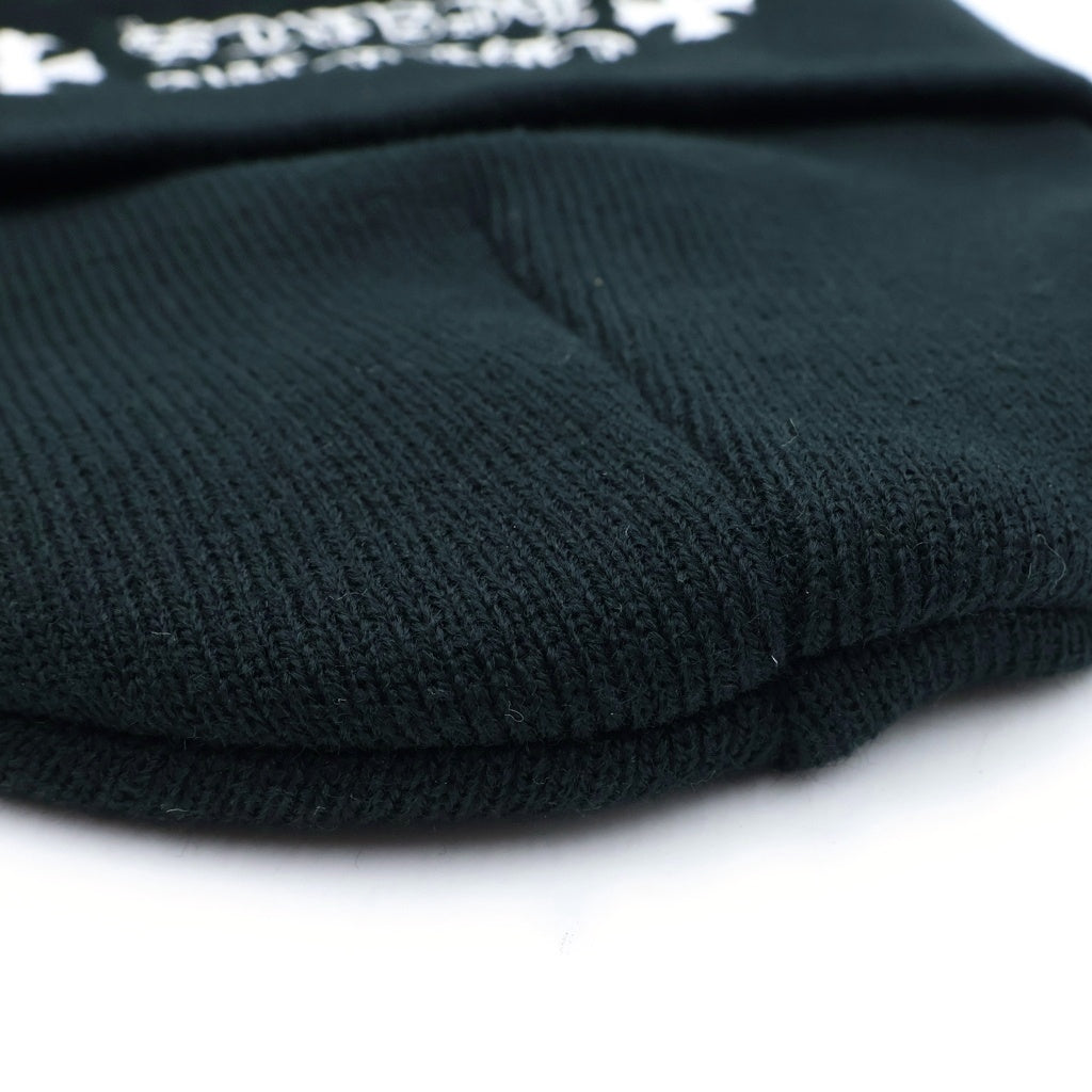 CHROME HEARTS(クロムハーツ) ACRYL WATCH CAP ワッチキャップ ロゴ刺繍ニット帽 ブラック