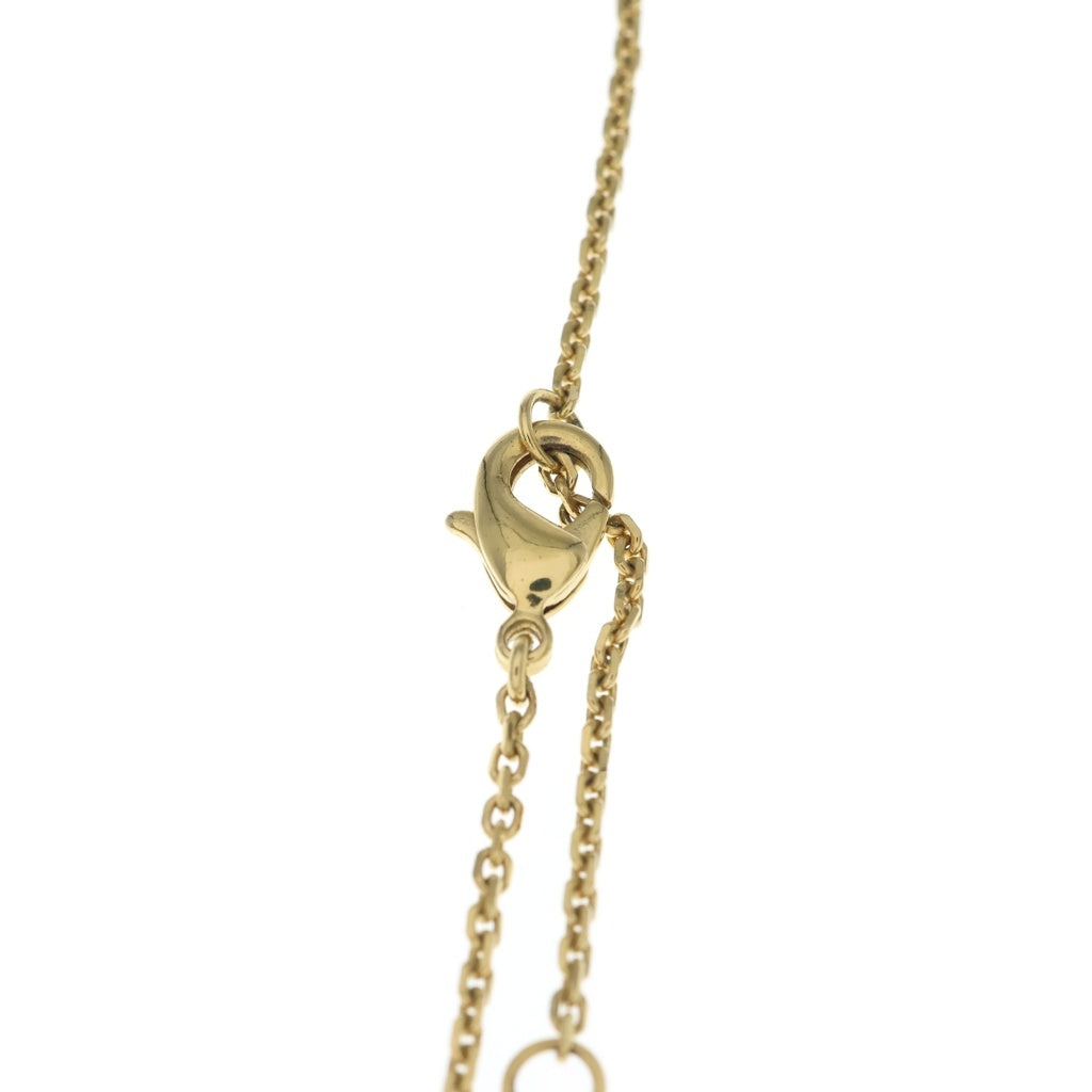DIOR(ディオール) CLAIR D LUNE ラインストーン フェイクパール ネックレス ペンダント チェーン ゴールド レディース