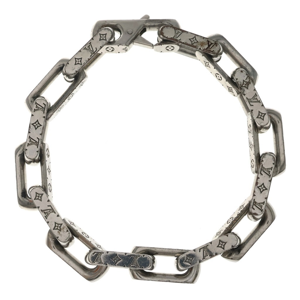 LOUIS VUITTON(ルイヴィトン) コリエ モノグラム チェーン ブレスレット シルバー M64224