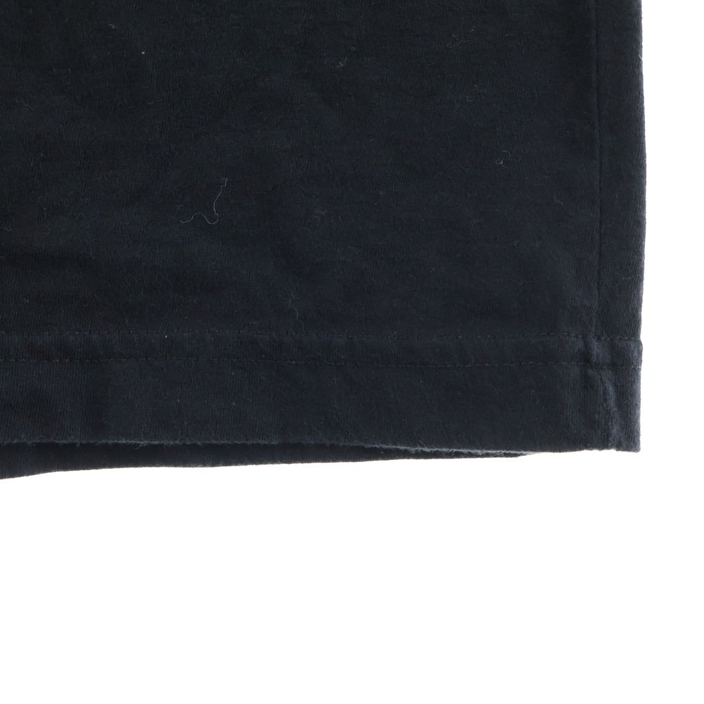CHROME HEARTS(クロムハーツ) NECK LOGO S/S TEE ネックロゴプリント チェストポケット クルーネック半袖Tシャツ カットソー ブラック