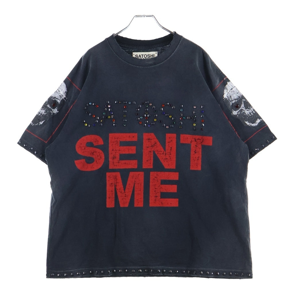 SATOSHI NAKAMOTO(サトシナカモト) 26SS SATOSHI SENT ME TEE スタッズロゴTシャツ