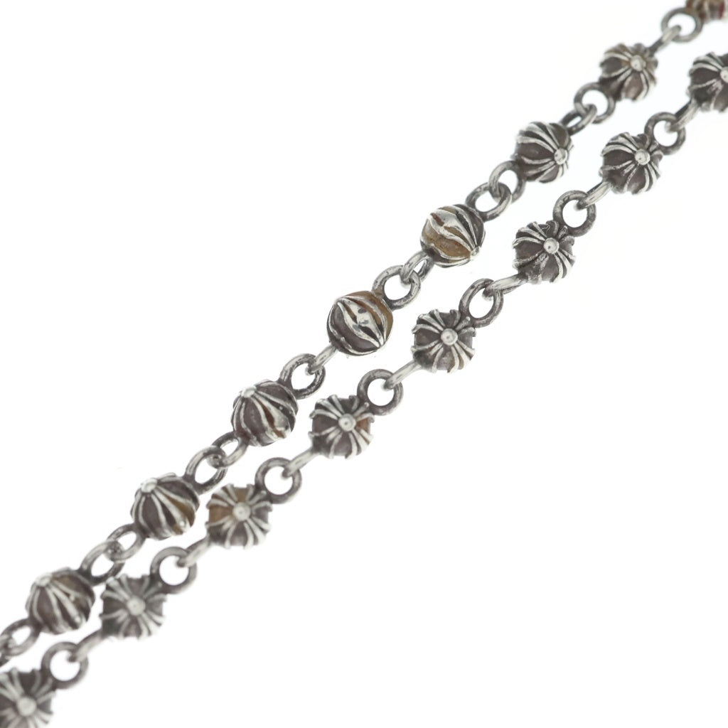 CHROME HEARTS(クロムハーツ) TINY CROSS BALL BEADED CHAIN タイニービーズ ネックレスチェーン シルバー