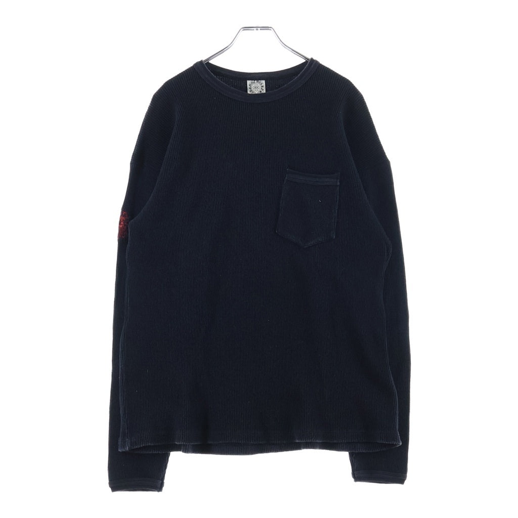 CHROME HEARTS(クロムハーツ) OLD オールド FUCKYOU 刺繍 サーマル長袖Tシャツ ブラック