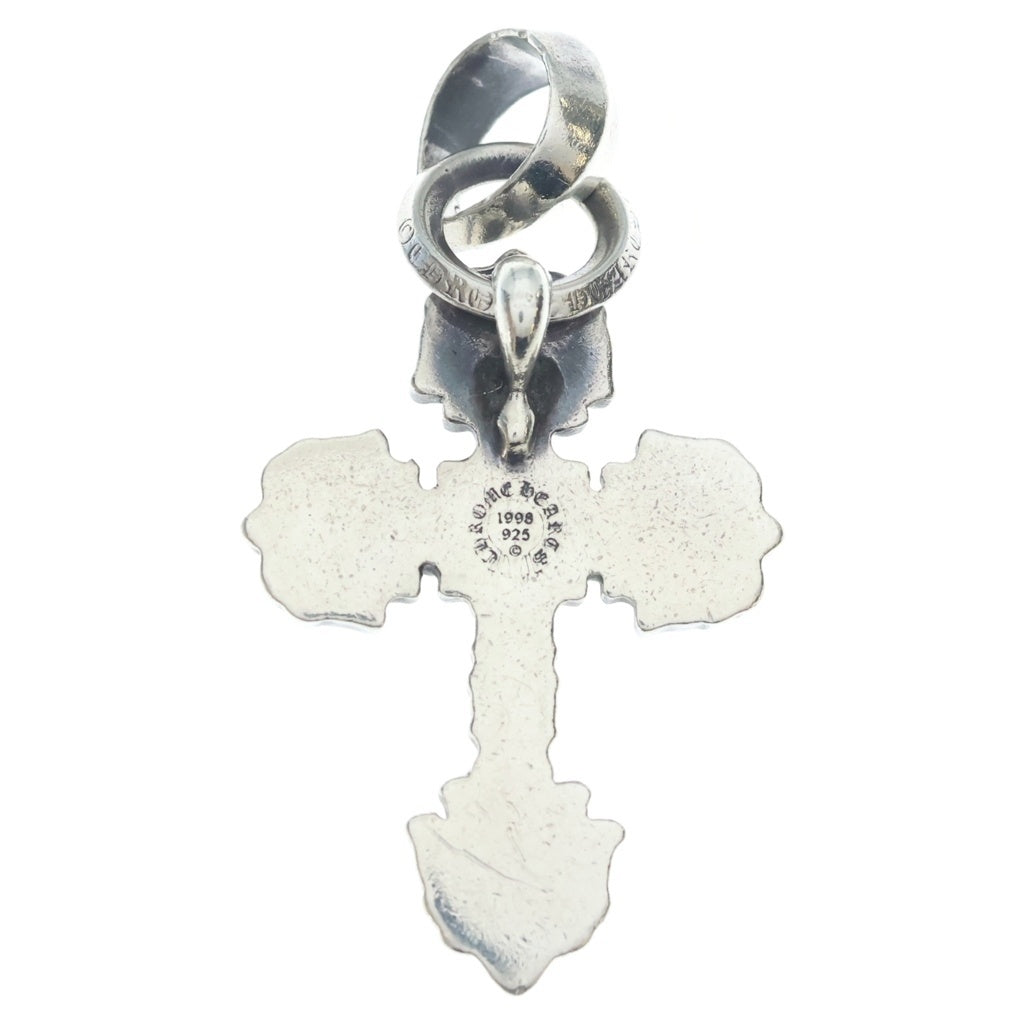 CHROME HEARTS(クロムハーツ) FILIG CROSS-XSM W BALE フィリグリークロスXSベイル wベイル ネックレストップ シルバー BCA262