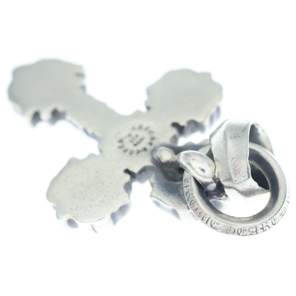 CHROME HEARTS(クロムハーツ) FILIG CROSS-XSM W BALE フィリグリークロスXSベイル wベイル ネックレストップ シルバー BCA262