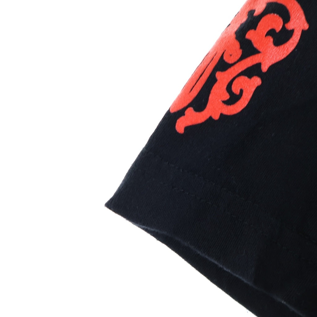 CHROME HEARTS(クロムハーツ) BACK VINE DAGGER PRINT バックヴァインダガー プリント 半袖Tシャツ ブラック/レッド