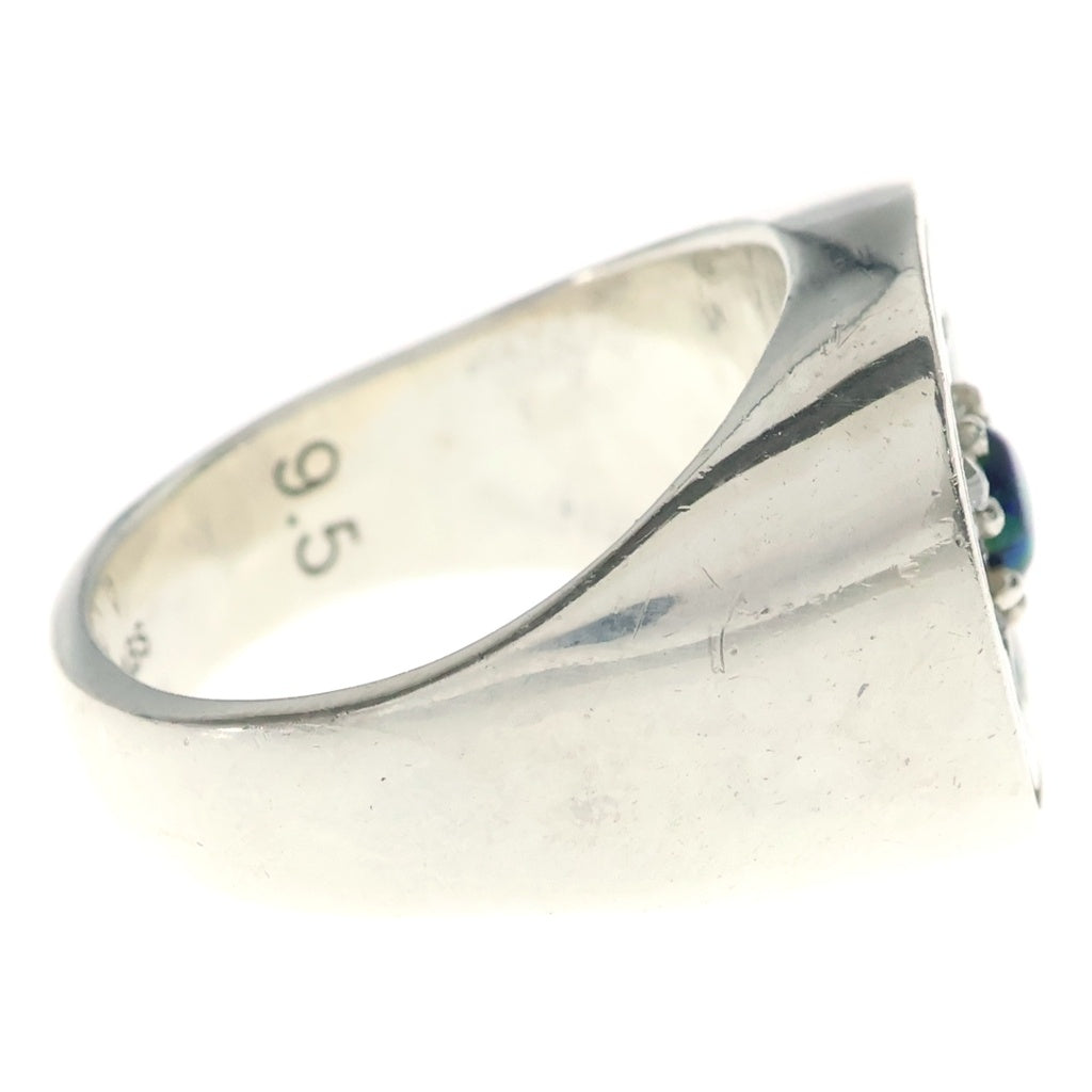 NO BRAND(ノーブランド) Hatton Labs BLUE DAISY RING フラワー モチーフ ストーン リング シルバー