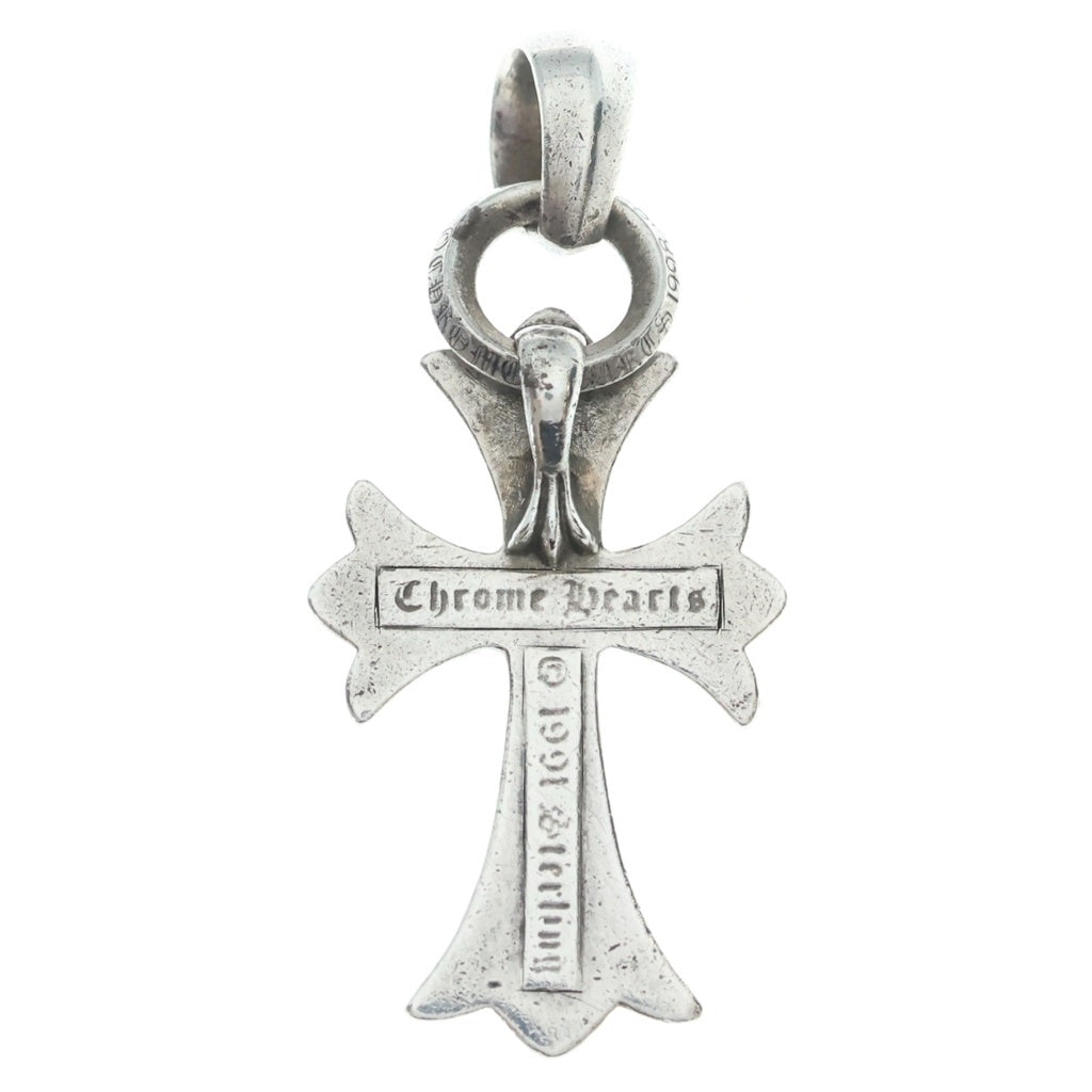 CHROME HEARTS(クロムハーツ) CH CRS SML W/BALE Wベイル スモールCHクロス ペンダントトップ シルバー BCA218