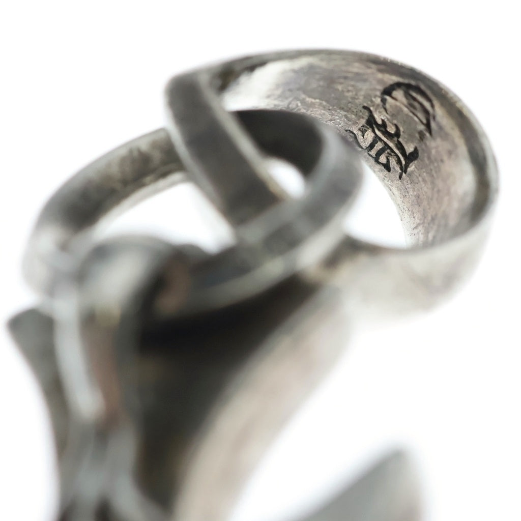 CHROME HEARTS(クロムハーツ) CH CRS SML W/BALE Wベイル スモールCHクロス ペンダントトップ シルバー BCA218