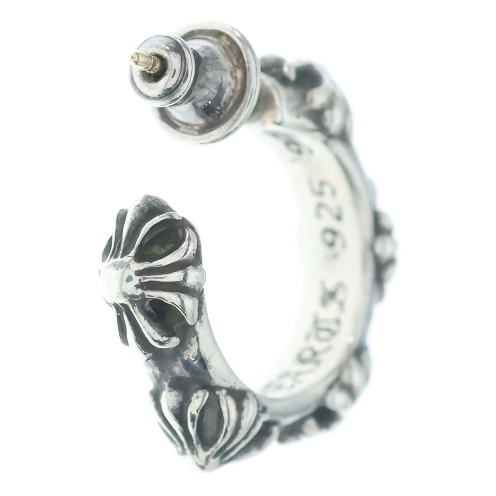 CHROME HEARTS(クロムハーツ) HOOP CROSS クロスバンド フープピアス シルバー BCA100