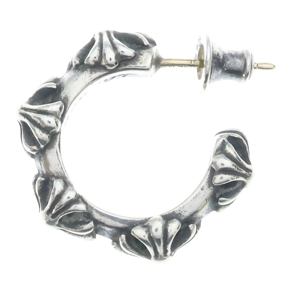 CHROME HEARTS(クロムハーツ) HOOP CROSS クロスバンド フープピアス シルバー BCA100