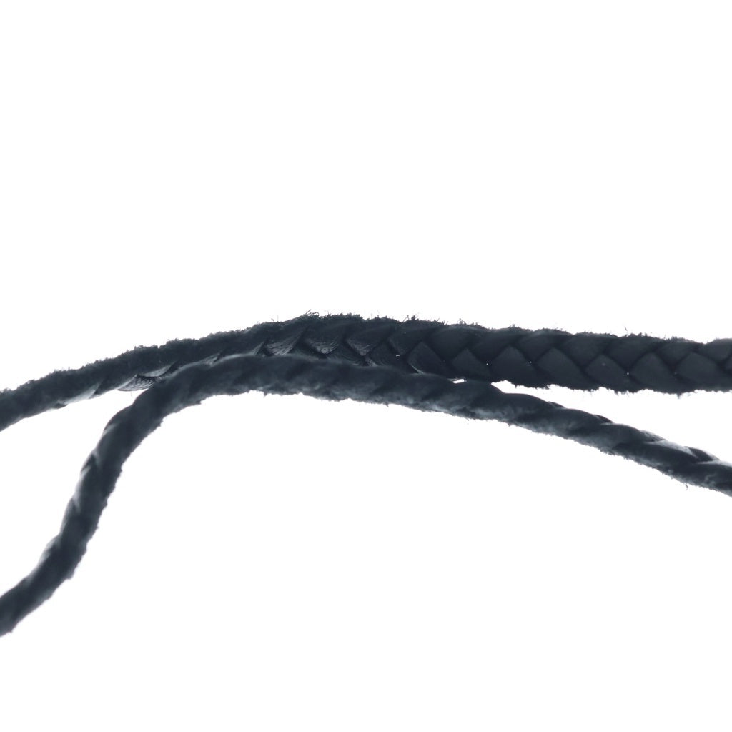 CHROME HEARTS(クロムハーツ) FOTI PEPE LEATHER BRAID フォティ ペペ ソルジャー ペンダントトップ レザーブレイド シルバー/ブラック
