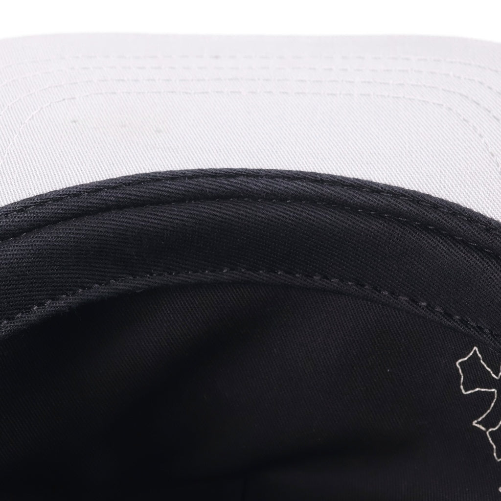 CHROME HEARTS(クロムハーツ) CH HAT CH刺繍 クロスパッチ 5パネル ベースボールキャップ 帽子 ブラック/グレー