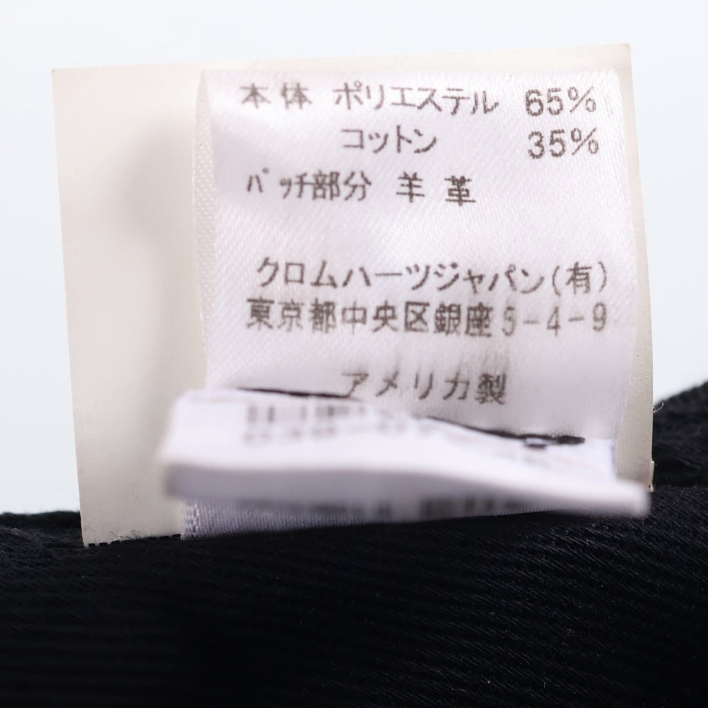 CHROME HEARTS(クロムハーツ) CH HAT CH刺繍 クロスパッチ 5パネル ベースボールキャップ 帽子 ブラック/グレー