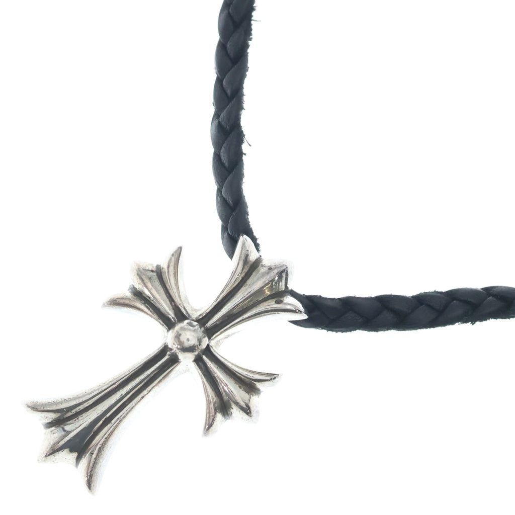 CHROME HEARTS(クロムハーツ) CH CRS SMLスモールCHクロス BC ボロチップブレイド ネックレス シルバー BCA220