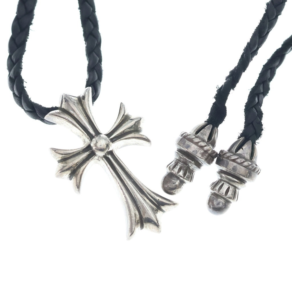 CHROME HEARTS(クロムハーツ) CH CRS SMLスモールCHクロス BC ボロチップブレイド ネックレス シルバー BCA220