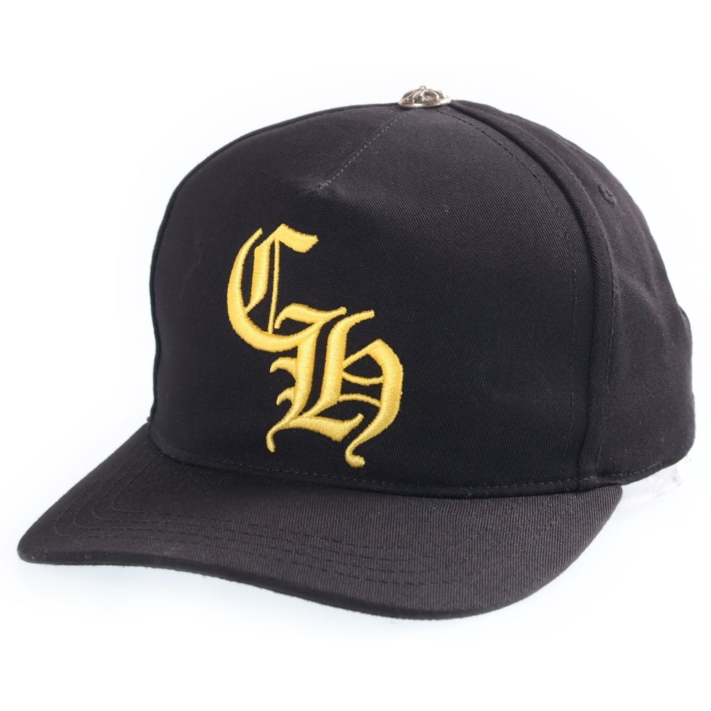 CHROME HEARTS(クロムハーツ) CH HAT CHロゴ刺繍ベースボールキャップ 帽子 ブラック