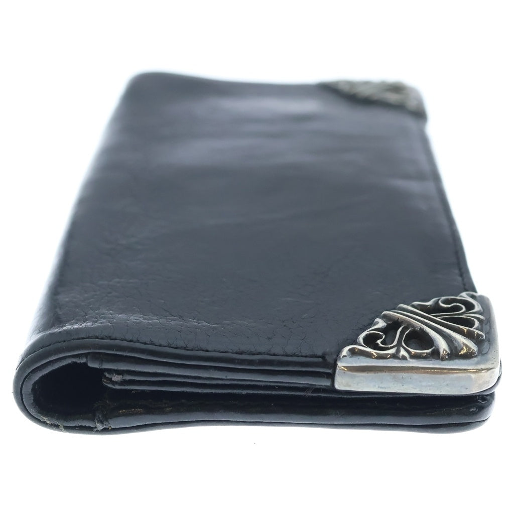 CHROME HEARTS(クロムハーツ) LNG SNGL FLD TIPS シングルフォールド レザーウォレット 財布 ブラック BCA380