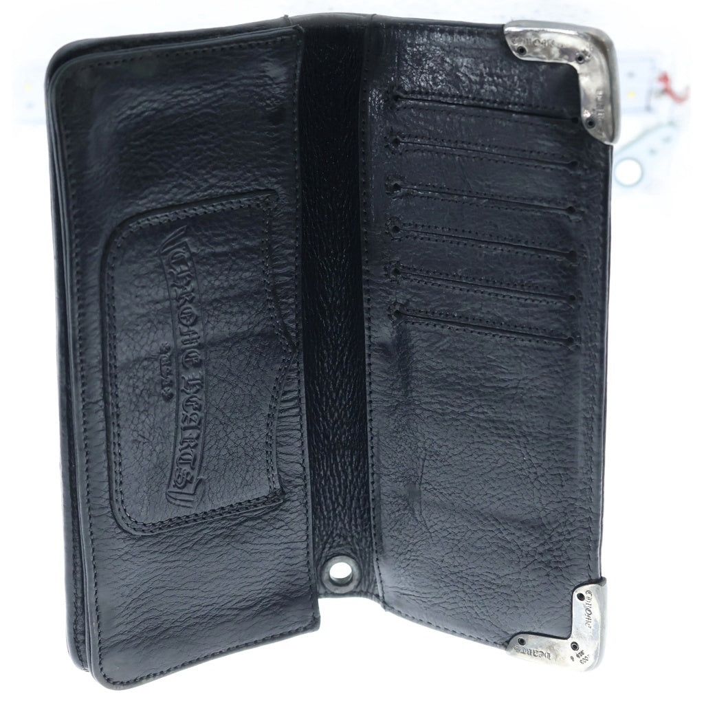 CHROME HEARTS(クロムハーツ) LNG SNGL FLD TIPS シングルフォールド レザーウォレット 財布 ブラック BCA380
