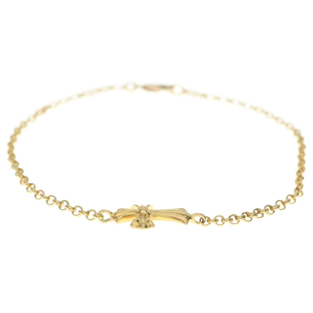 CHROME HEARTS(クロムハーツ) 22K CHN BBY FAT ベイビーファットチェーン ゴールドブレスレット