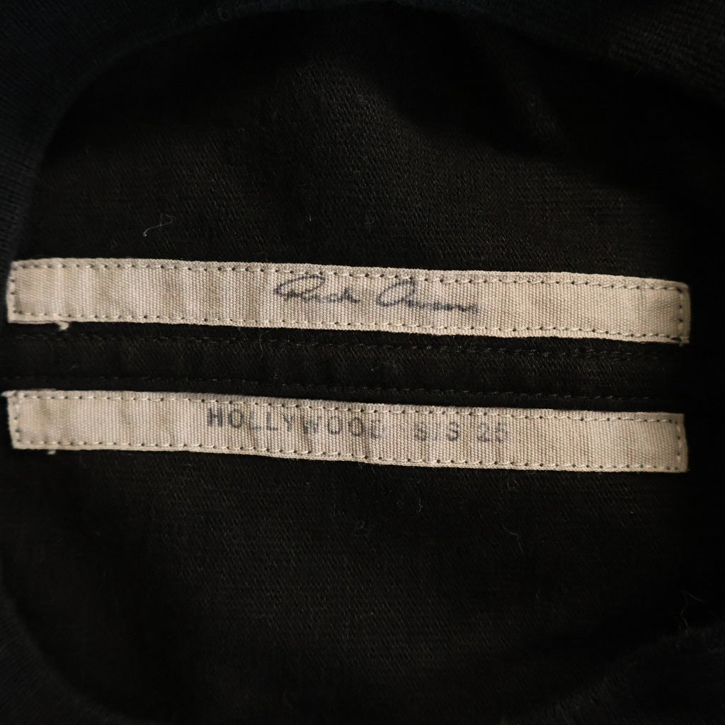 Rick Owens(リックオウエンス) TOMMY LS T オーバーサイズ 長袖Tシャツ ブラック RU01E5276-BA