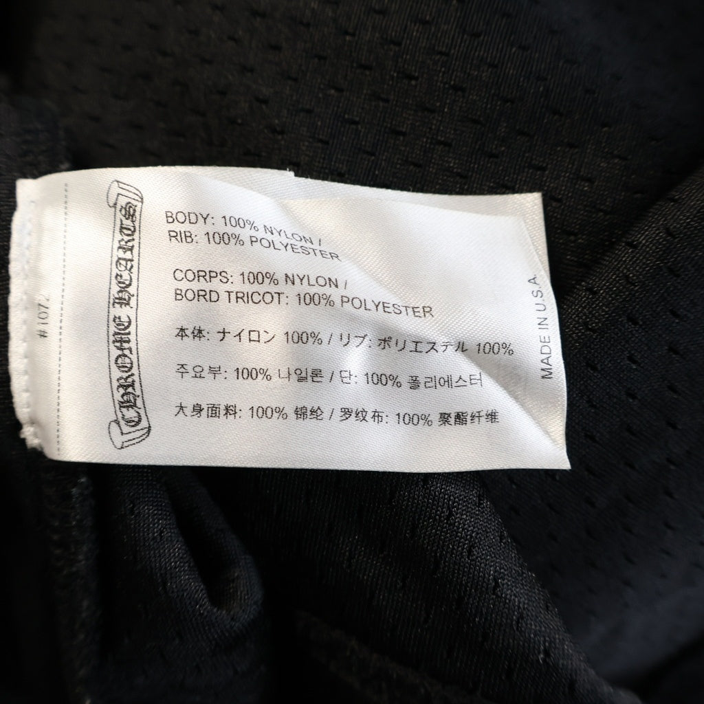 CHROME HEARTS(クロムハーツ) MESH WARM UP JERSEY メッシュ バーシティー ジャージー CHプリントメッシュ 長袖Tシャツカットソー ブラック