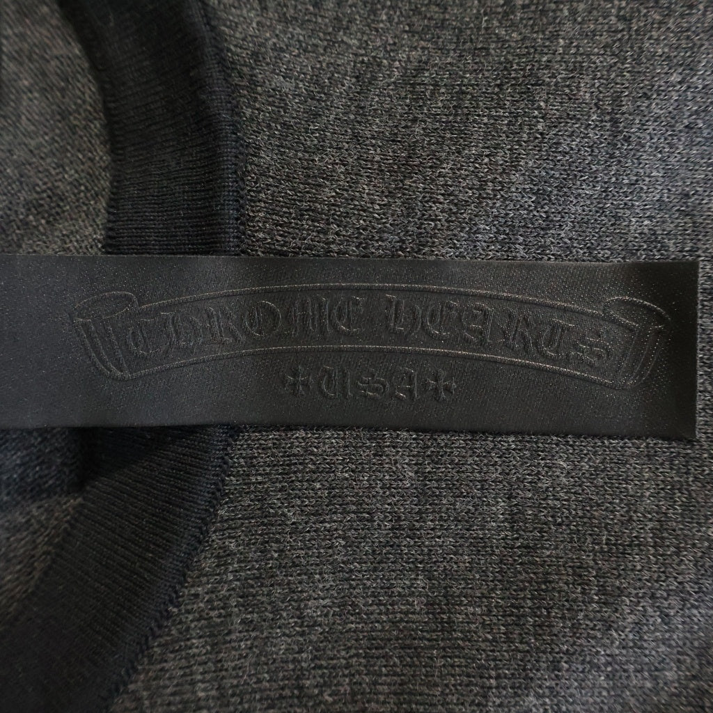 CHROME HEARTS(クロムハーツ) U MIXED EMOTIONS トリプルクロスパッチ付き ラグラン 長袖カットソー ロンT ブラック