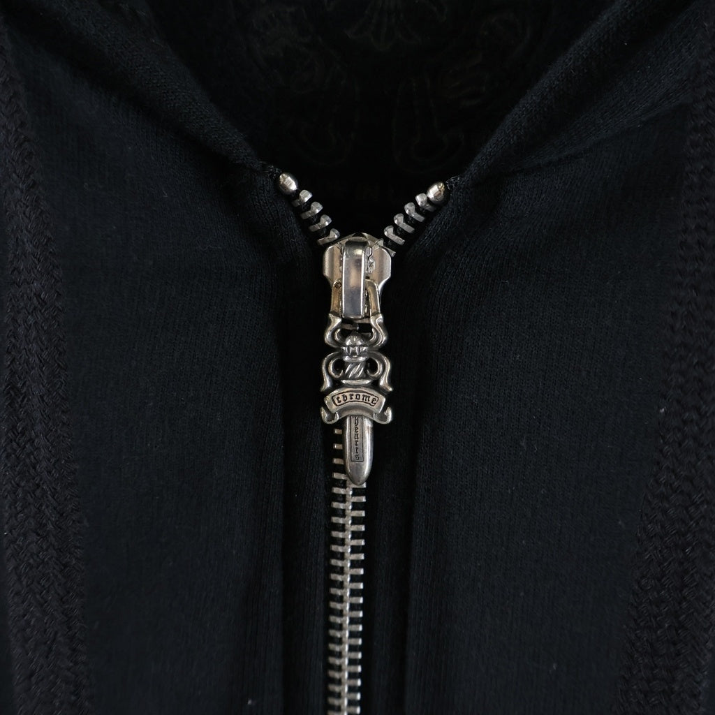 CHROME HEARTS(クロムハーツ) SWTSHRT HD ZIP 東京限定 バックホースシュープリント ジップアップパーカー ブラック