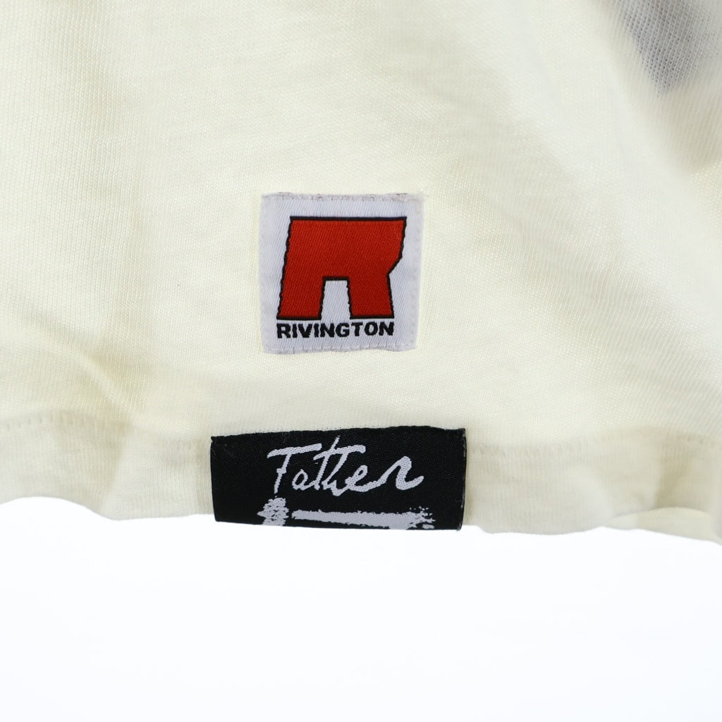 RRR123 RIVINGTON roi Rebis(リヴィントンロイレビス) 25SS LEADERS TEE 半袖Tシャツ カットソー ホワイト LEAD-SS90