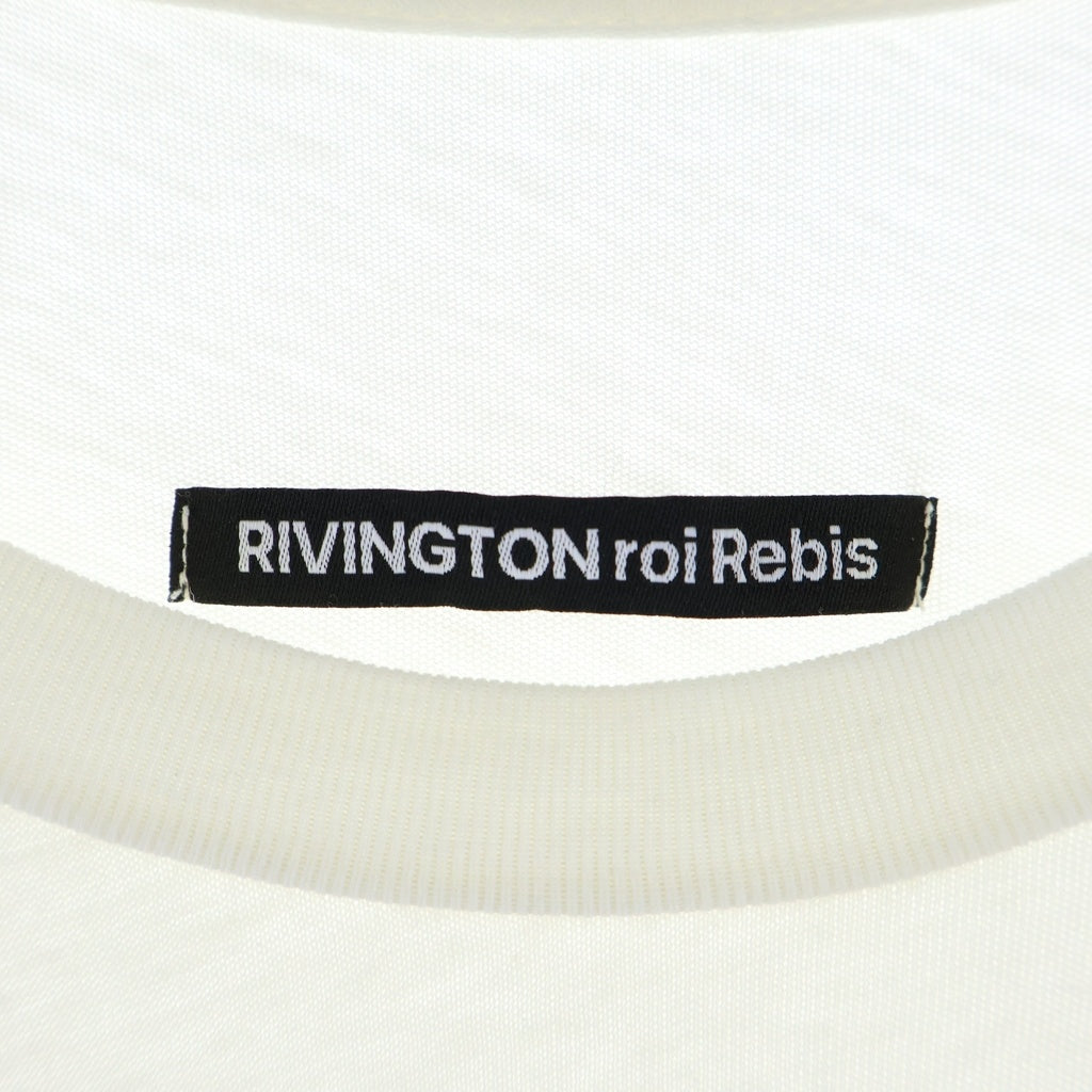 RRR123 RIVINGTON roi Rebis(リヴィントンロイレビス) 25SS LEADERS TEE 半袖Tシャツ カットソー ホワイト LEAD-SS90