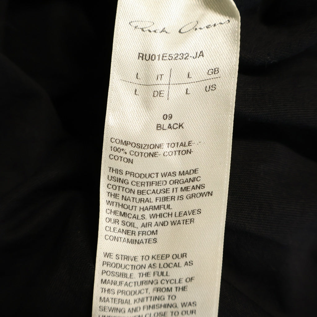 Rick Owens(リックオウエンス) 25SS BRAD ブラッド Tシャツ 半袖カットソー ブラック RU01E5232JA