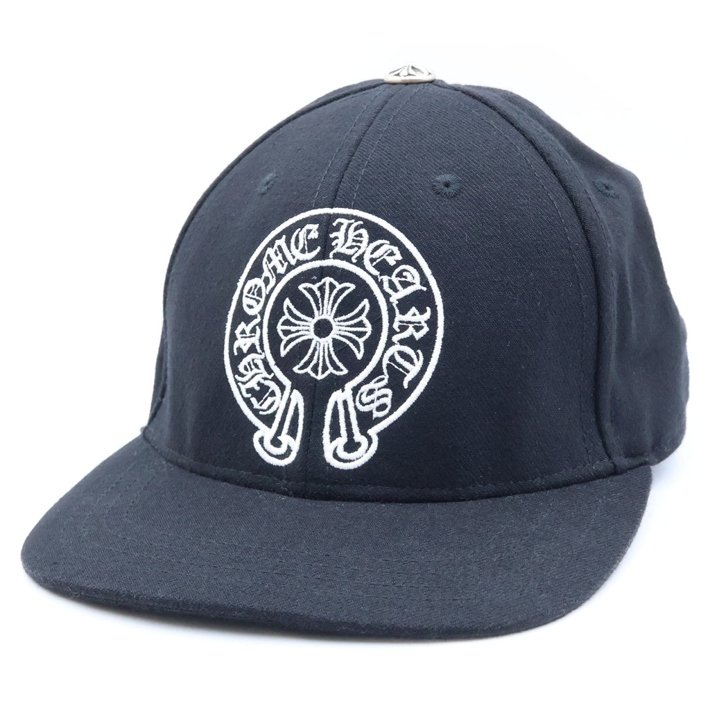 CHROME HEARTS(クロムハーツ) TRUCKER CAP トラッカー ホースシュー刺繍 キャップ ブラック