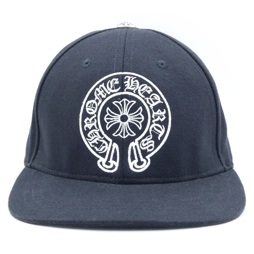 CHROME HEARTS(クロムハーツ) TRUCKER CAP トラッカー ホースシュー刺繍 キャップ ブラック