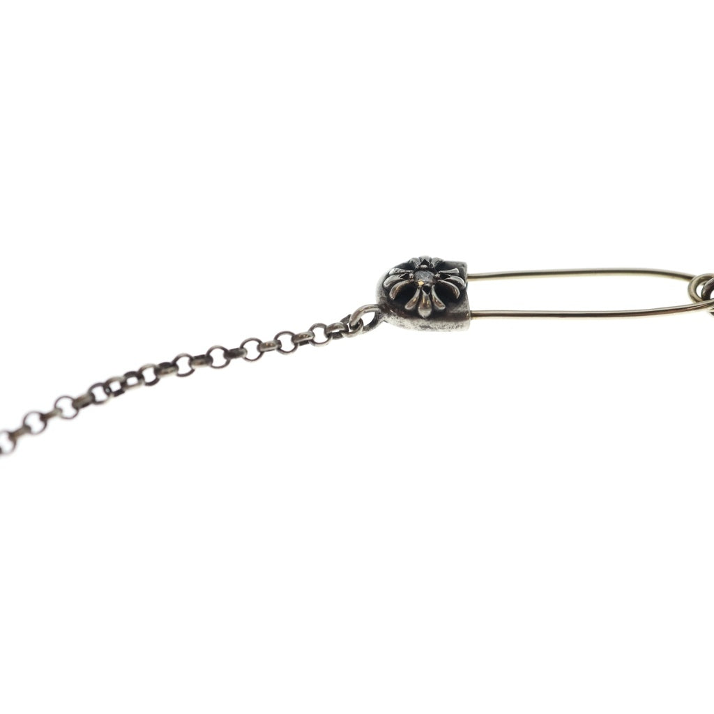 CHROME HEARTS(クロムハーツ) SAFETY PIN R16 1DIA セーフティピン ロールチェーン 1ダイヤ ネックレス シルバー
