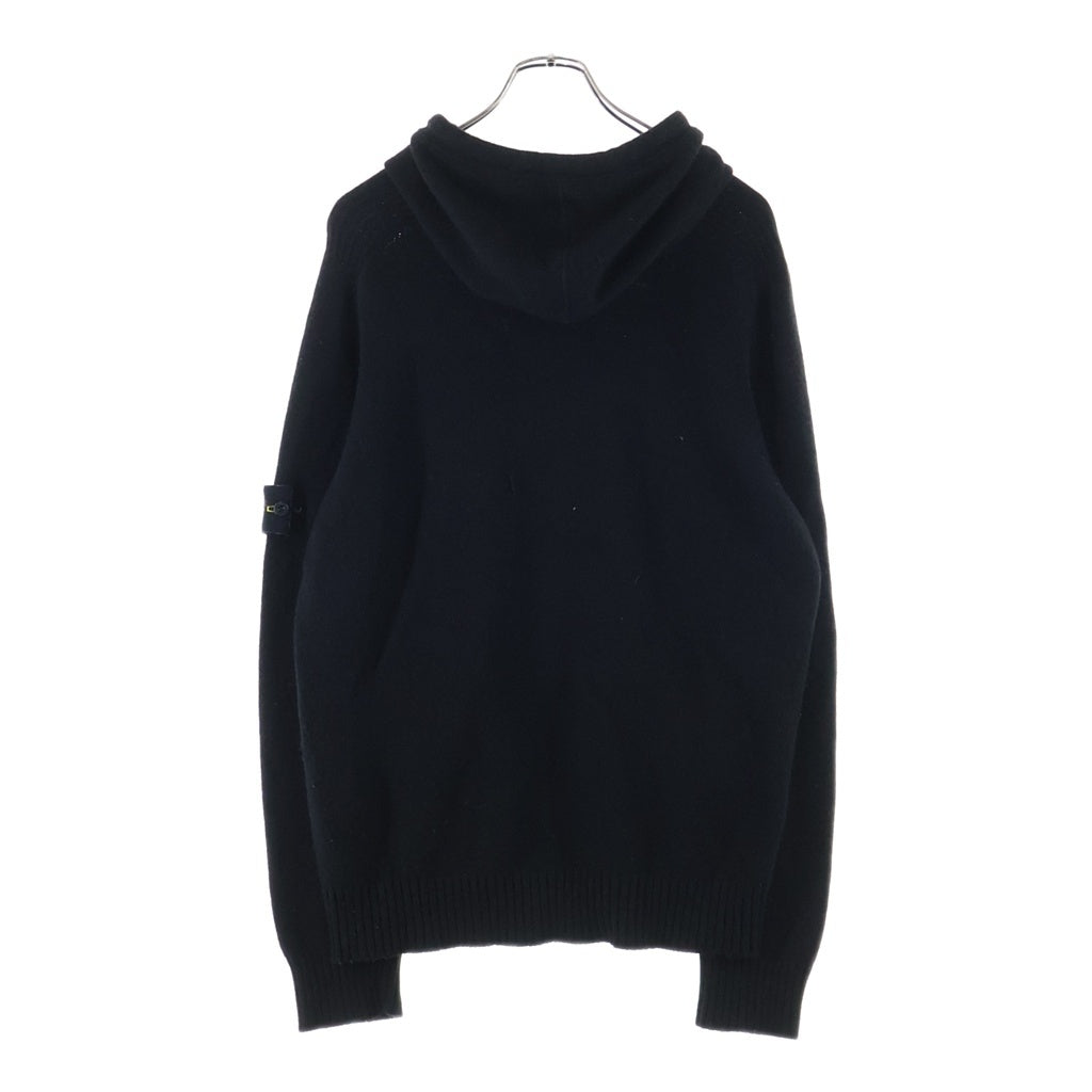 STONE ISLAND(ストーンアイランド) ジップアップ ニットパーカー ブラック 7315501A3
