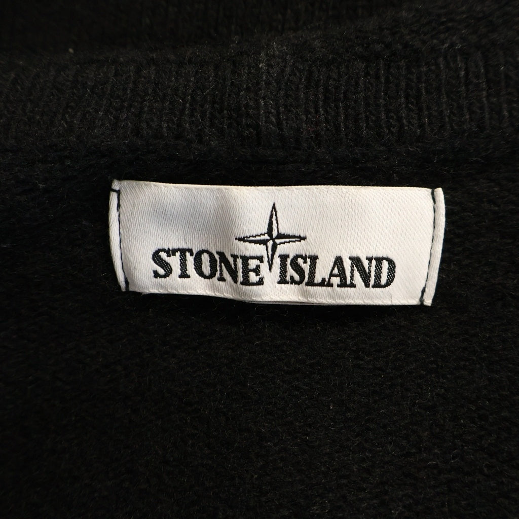 STONE ISLAND(ストーンアイランド) ジップアップ ニットパーカー ブラック 7315501A3