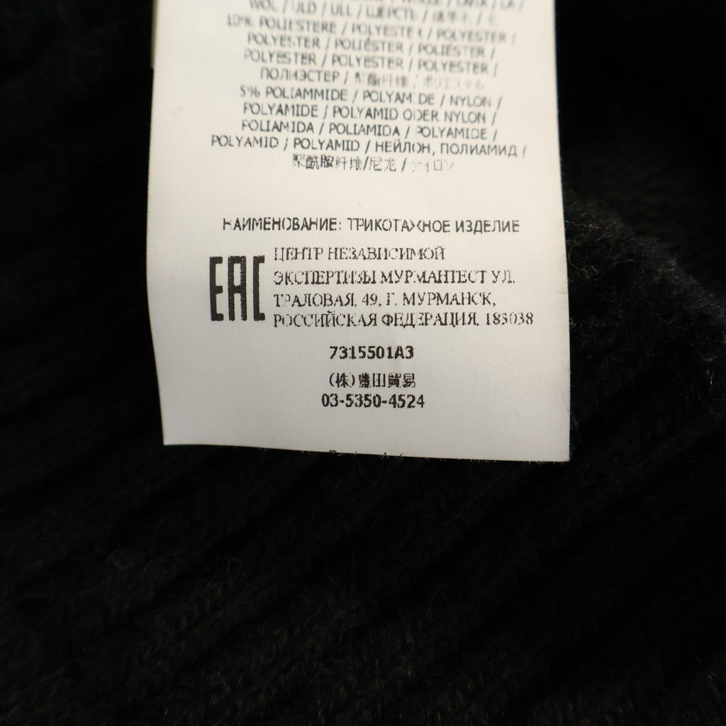 STONE ISLAND(ストーンアイランド) ジップアップ ニットパーカー ブラック 7315501A3