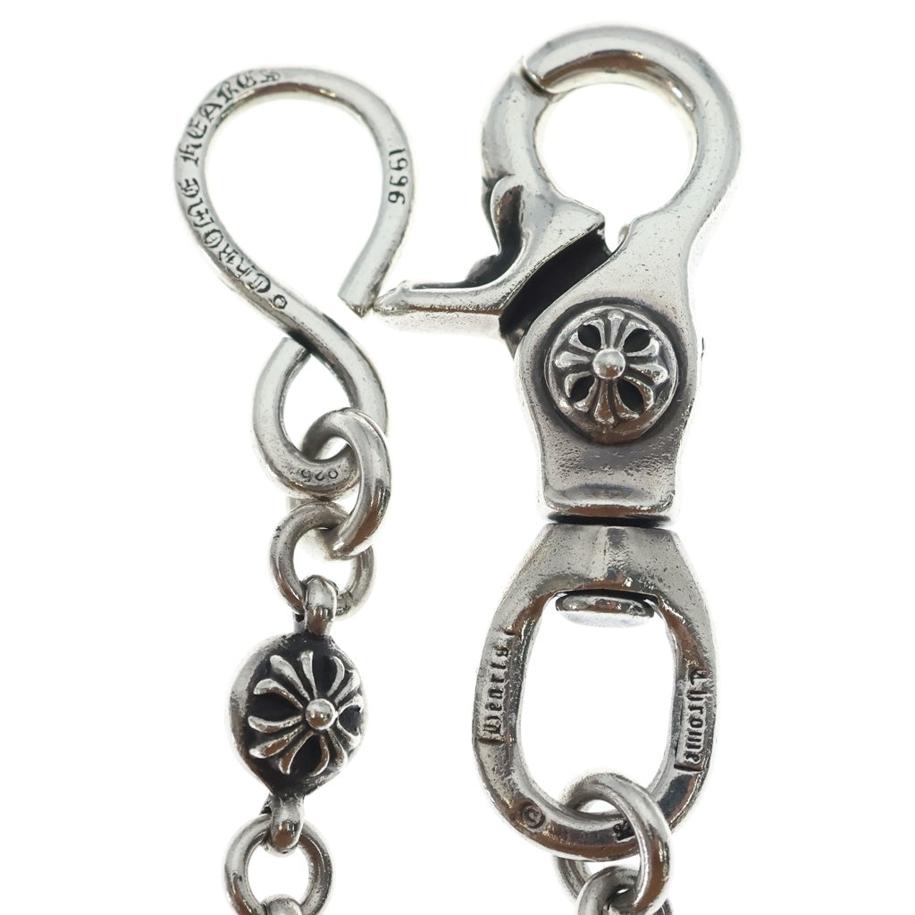 CHROME HEARTS(クロムハーツ) 2BALL SHORT-S/1クリップショート#2クロスボール ウォレットチェーン シルバー BCA063