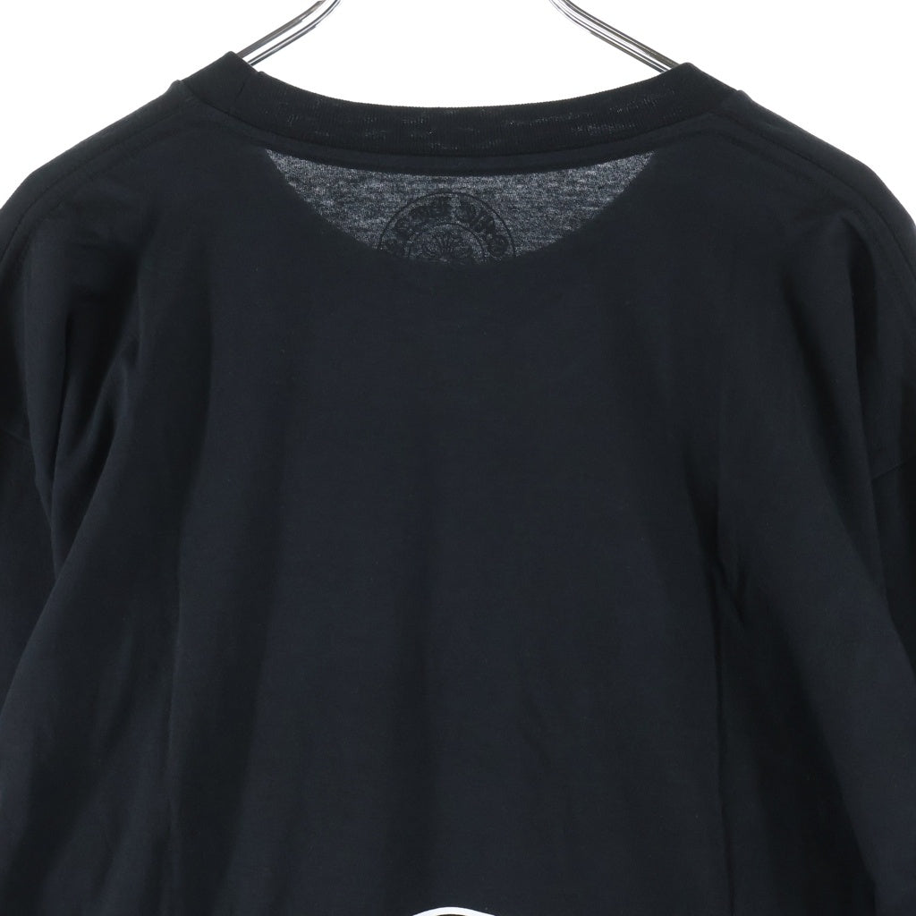CHROME HEARTS(クロムハーツ) CH L/S TEE アームフローラルバックホースシュープリント長袖Tシャツ ブラック