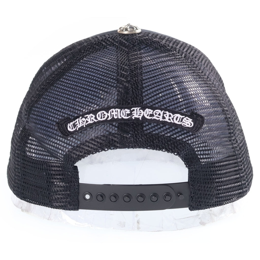 CHROME HEARTS(クロムハーツ) TRUCKER CAP トラッカーキャップ クロスパッチ ハラコ ブラック