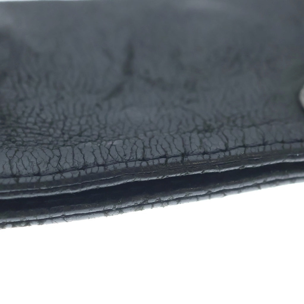 CHROME HEARTS(クロムハーツ) KEY CASE キーケース クロスボールボタン レザーキーケース ブラック
