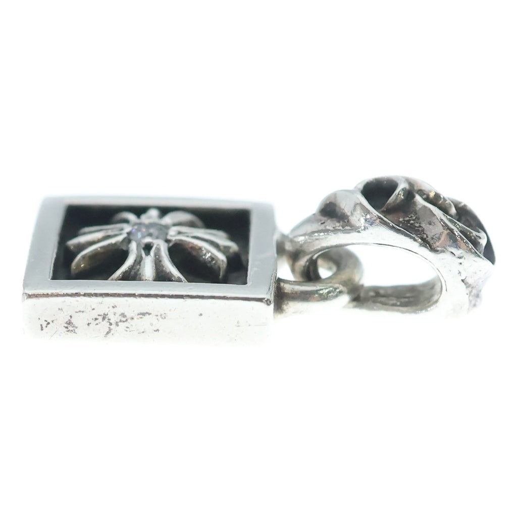 CHROME HEARTS(クロムハーツ) FRAMED CH PLUS 1DIA フレームドCHプラス 1ダイヤ チャーム ペンダントトップ シルバー