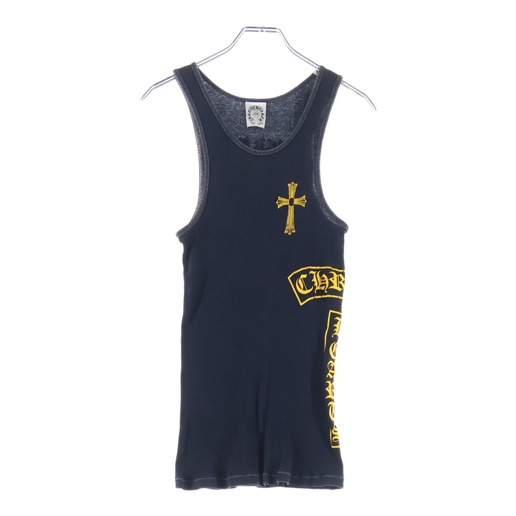 CHROME HEARTS(クロムハーツ) OLD Side Logo Tank Top CHクロス サイドスクロールロゴ タンクトップ ブルー/イエロー