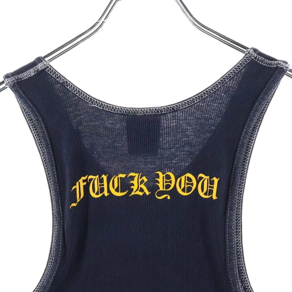 CHROME HEARTS(クロムハーツ) OLD Side Logo Tank Top CHクロス サイドスクロールロゴ タンクトップ ブルー/イエロー