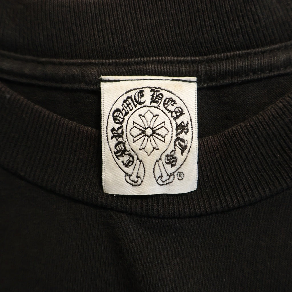 CHROME HEARTS(クロムハーツ) OLD CH PLS CROSS TEE オールド バックCHプラス クロスプリント 半袖Tシャツ カットソー ブラック/ピンク