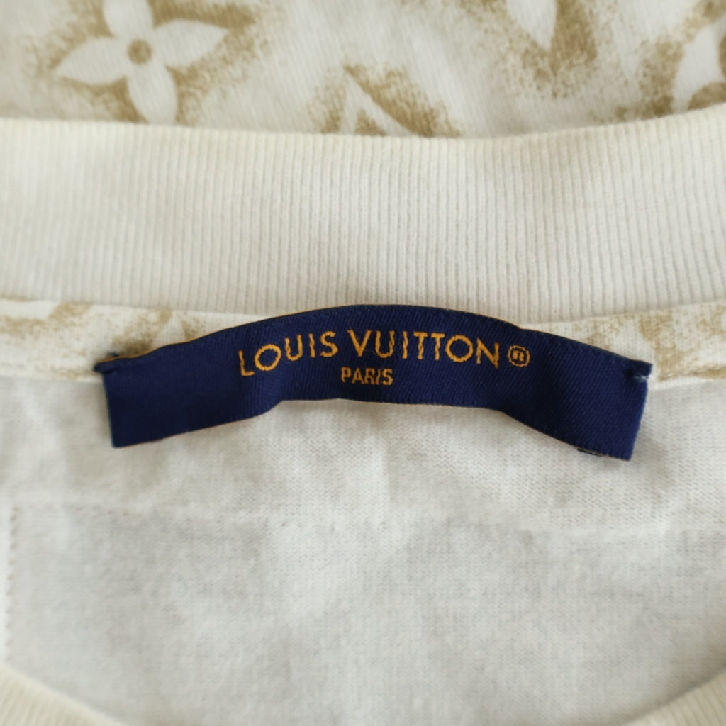 LOUIS VUITTON(ルイヴィトン) 23AW モノグラム総柄クルーネック半袖Tシャツカットソー ホワイト RM232M NPG HPY15W