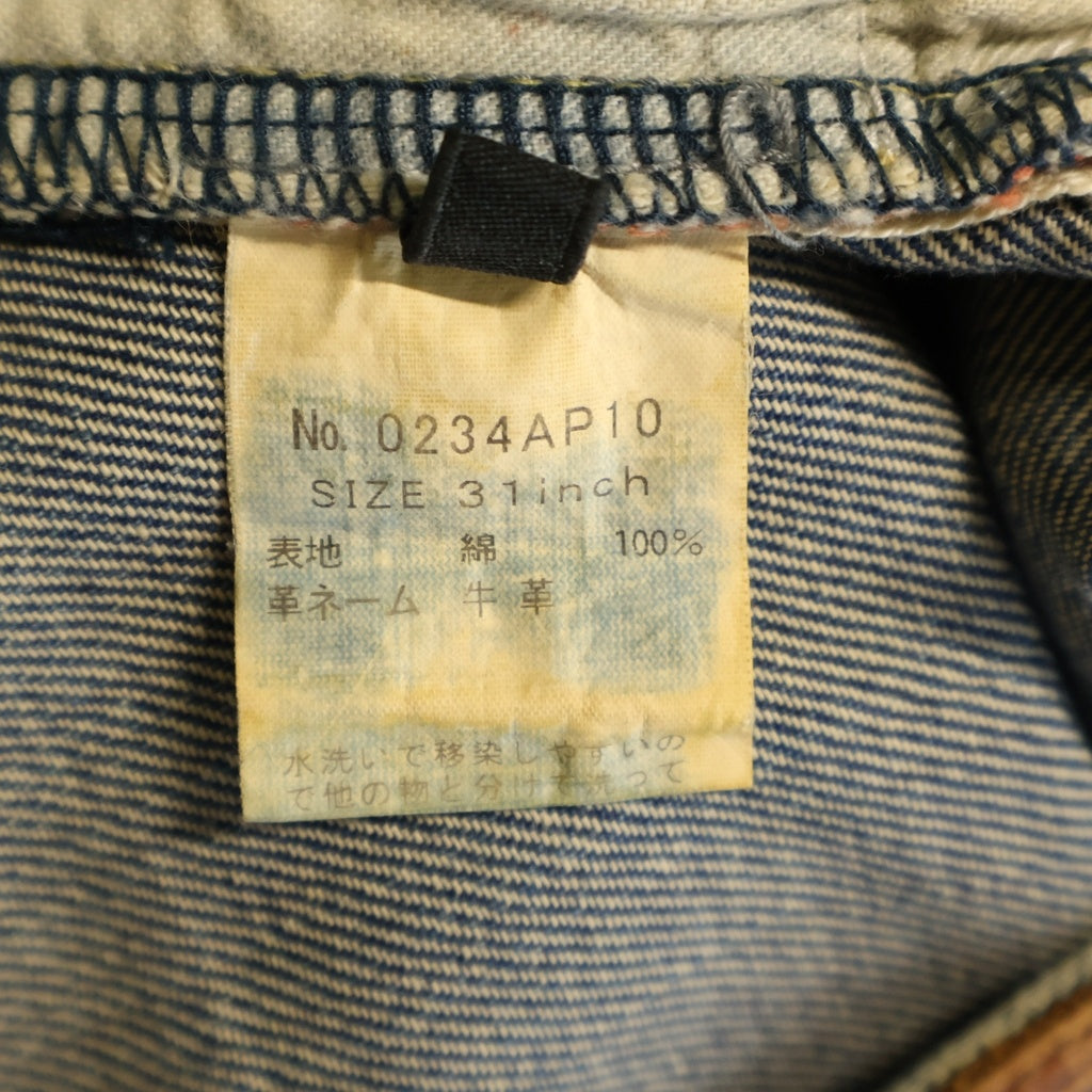 HYSTERIC GLAMOUR(ヒステリックグラマー) SCAB スキャブ ロックスタッズ ダメージ加工 リペア デニムパンツ インディゴ