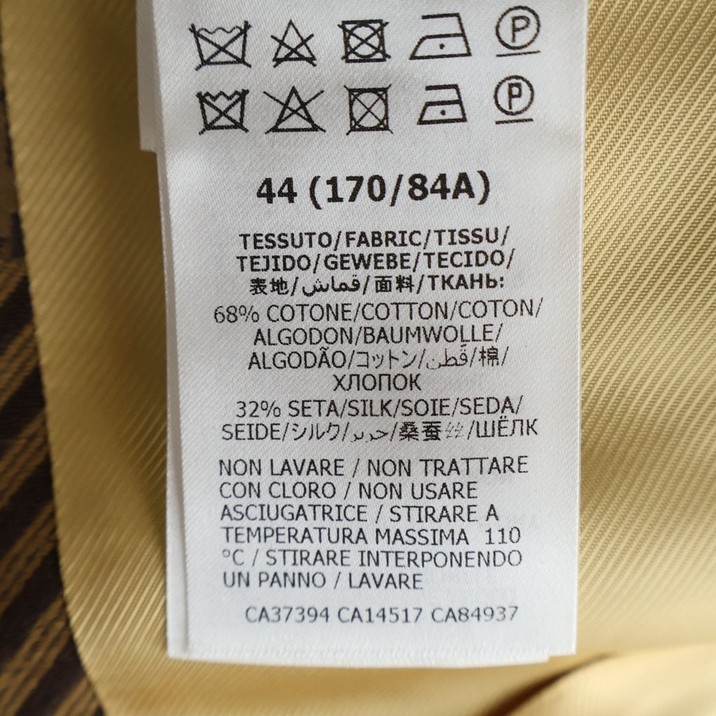 GUCCI(グッチ) 20AW GG Jacquard Jacket GG総柄 ストライプ ジャガード テーラードジャケット ブラウン 618666 ZAEAK