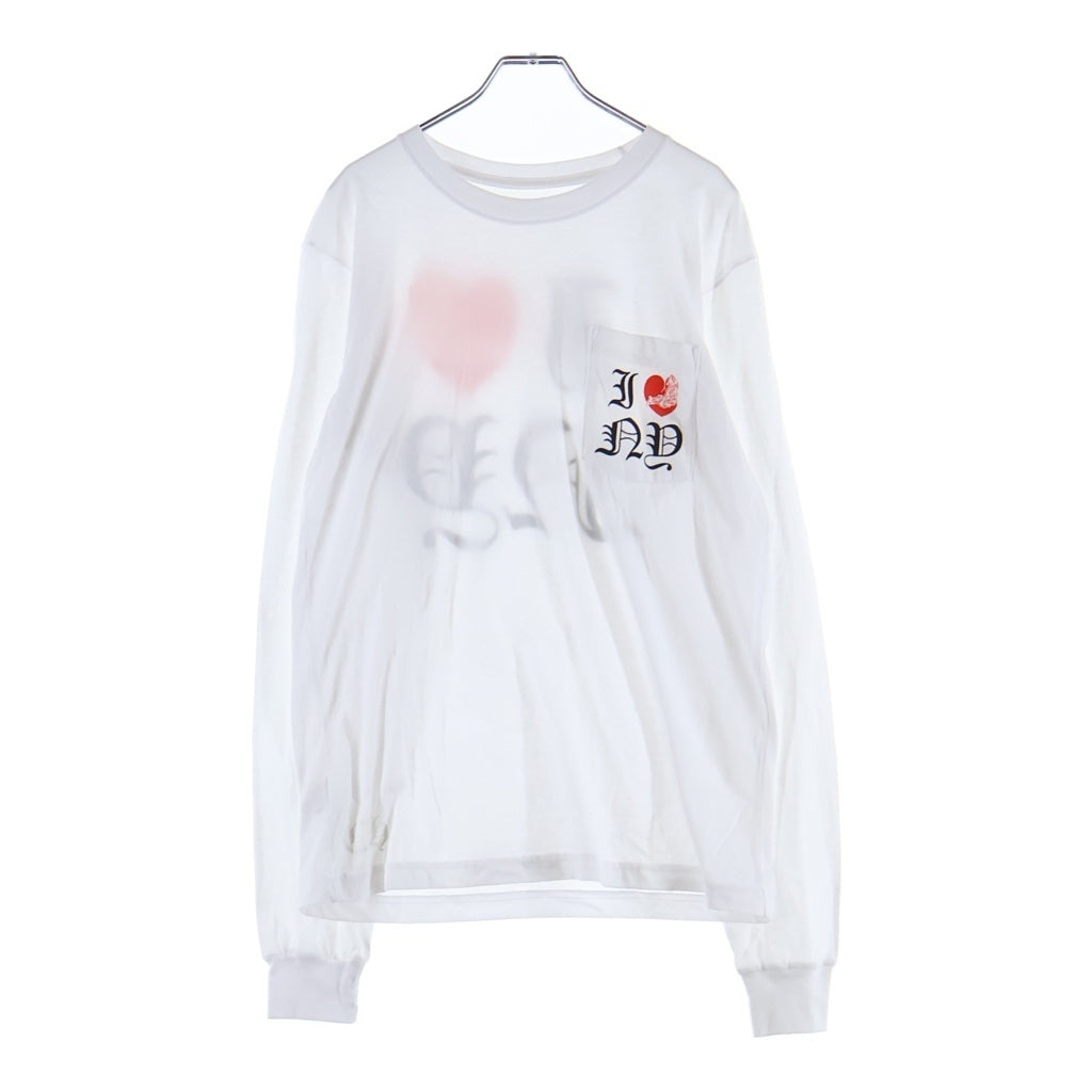 CHROME HEARTS(クロムハーツ) I LOVE NY バックプリント 長袖Tシャツ ホワイト