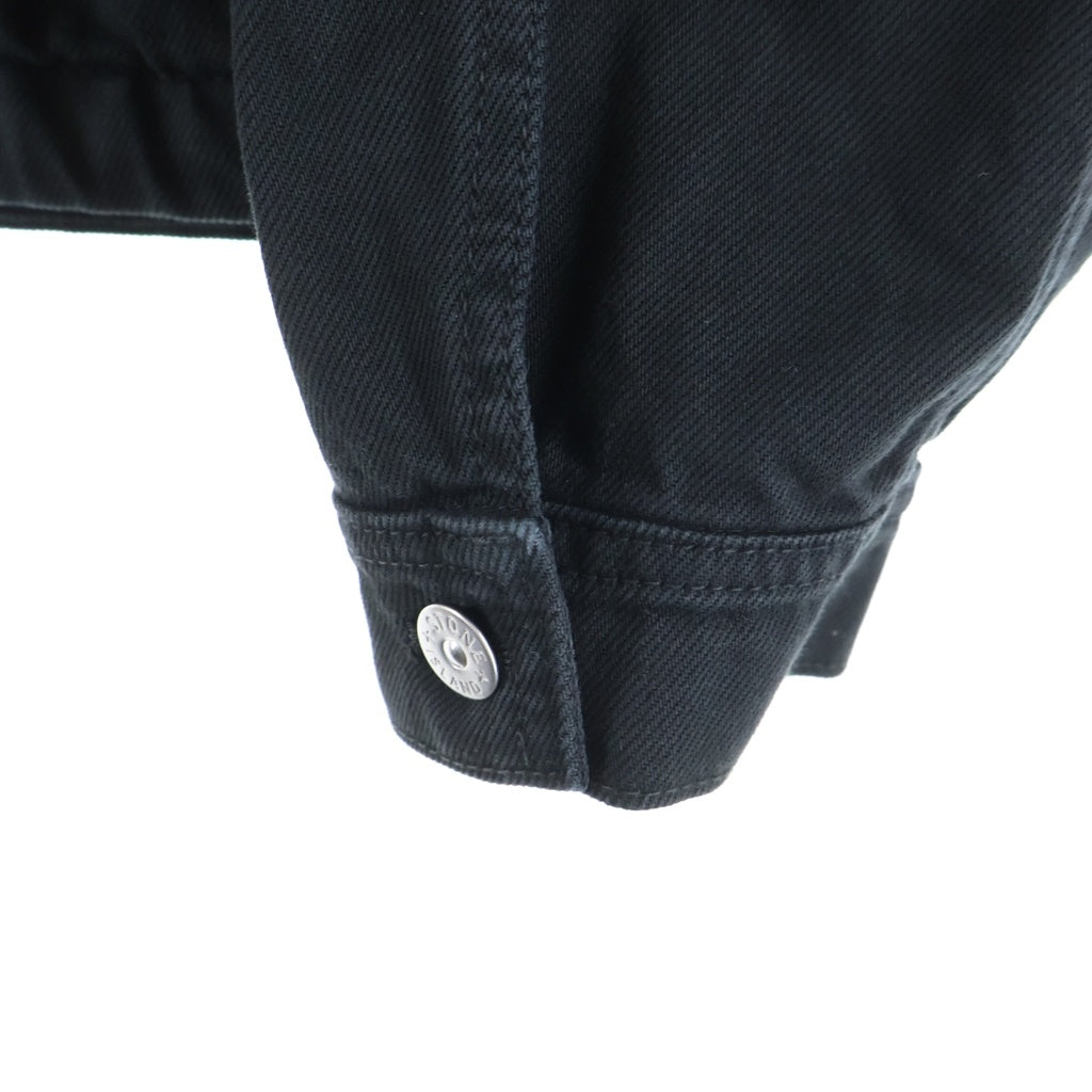 STONE ISLAND(ストーンアイランド) ブランドパッチ デニムジャケット ブラック L1S144100006S0J24